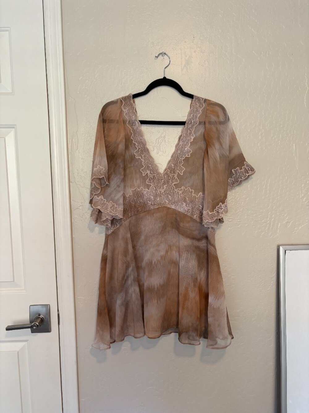 NWOT Free People Chance On Me Mini Dress in Pink Color Way Size Medium - Picture 6 of 10